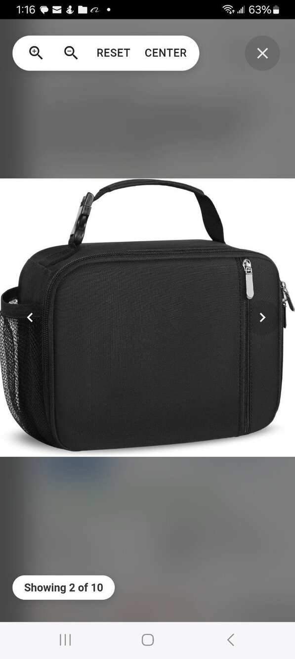 Black Lunch Box/Bag